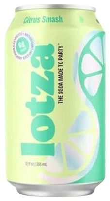 Lotza Lemon-Lime Adaptogenic drink "the soda made to party."